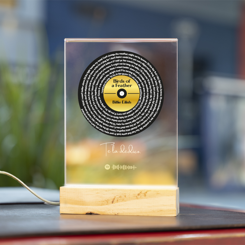 Lámpara con QR Spotify