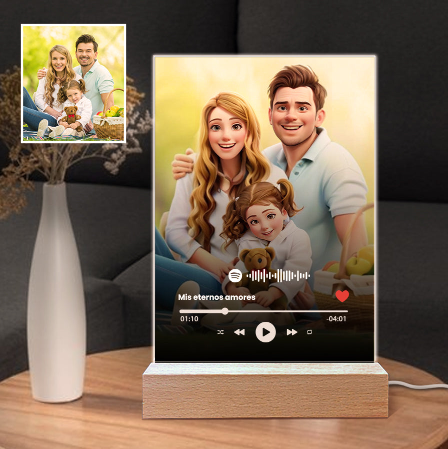 Placa "Caricatura" Spotify