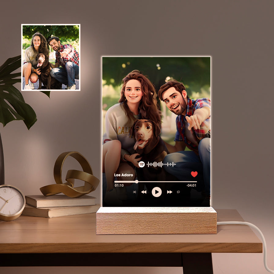 Placa "Caricatura" Spotify
