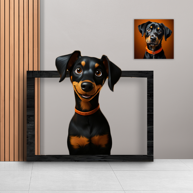 Cuadro estilo Caricatura mascota