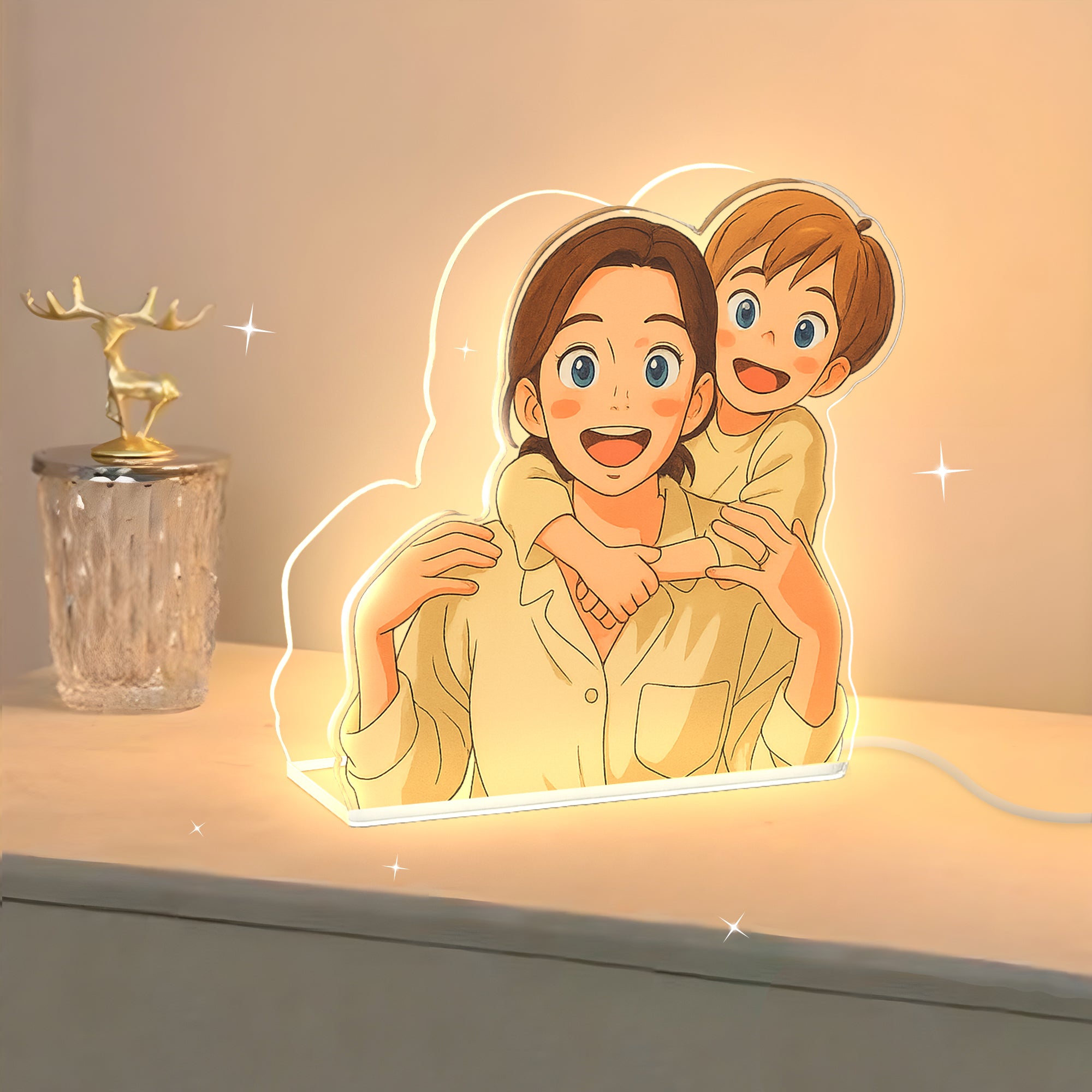 Lámpara GHIBLI Personalizada para Mamá