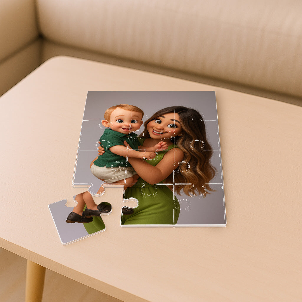 Puzzle estilo CARICATURA para Mamá