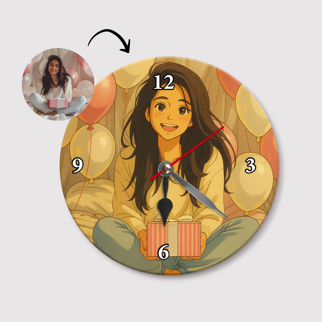 Reloj estilo GHIBLI para Cumpleaños