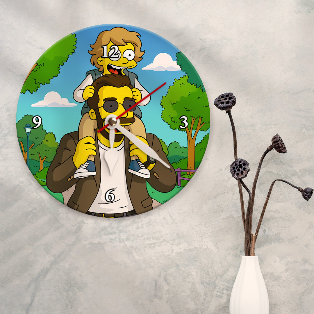 Reloj estilo LOS SIMPSON para Papá