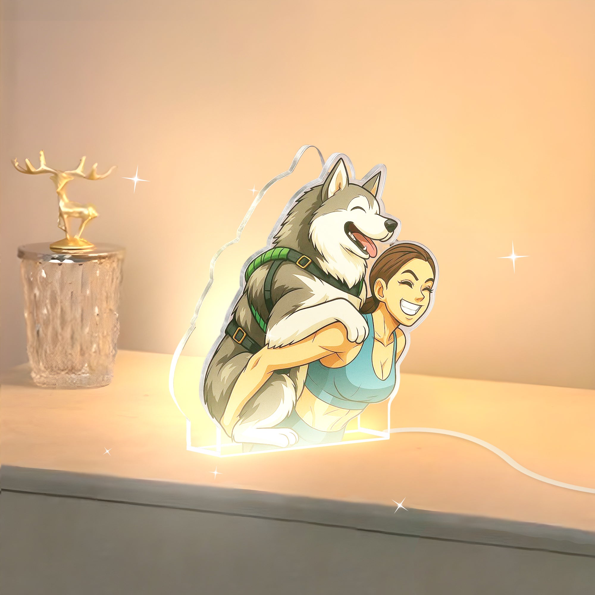 Lámpara DRAGONBALL Personalizada para Mascotas