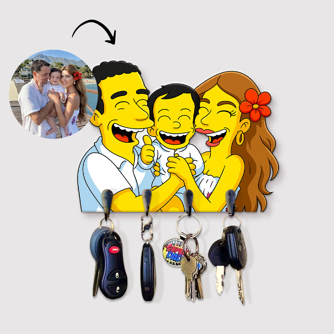 Portallaves estilo LOS SIMPSON para Mamá