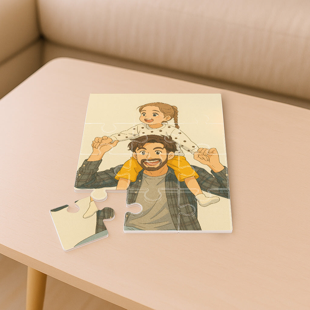 Puzzle estilo GHIBLI para Papá