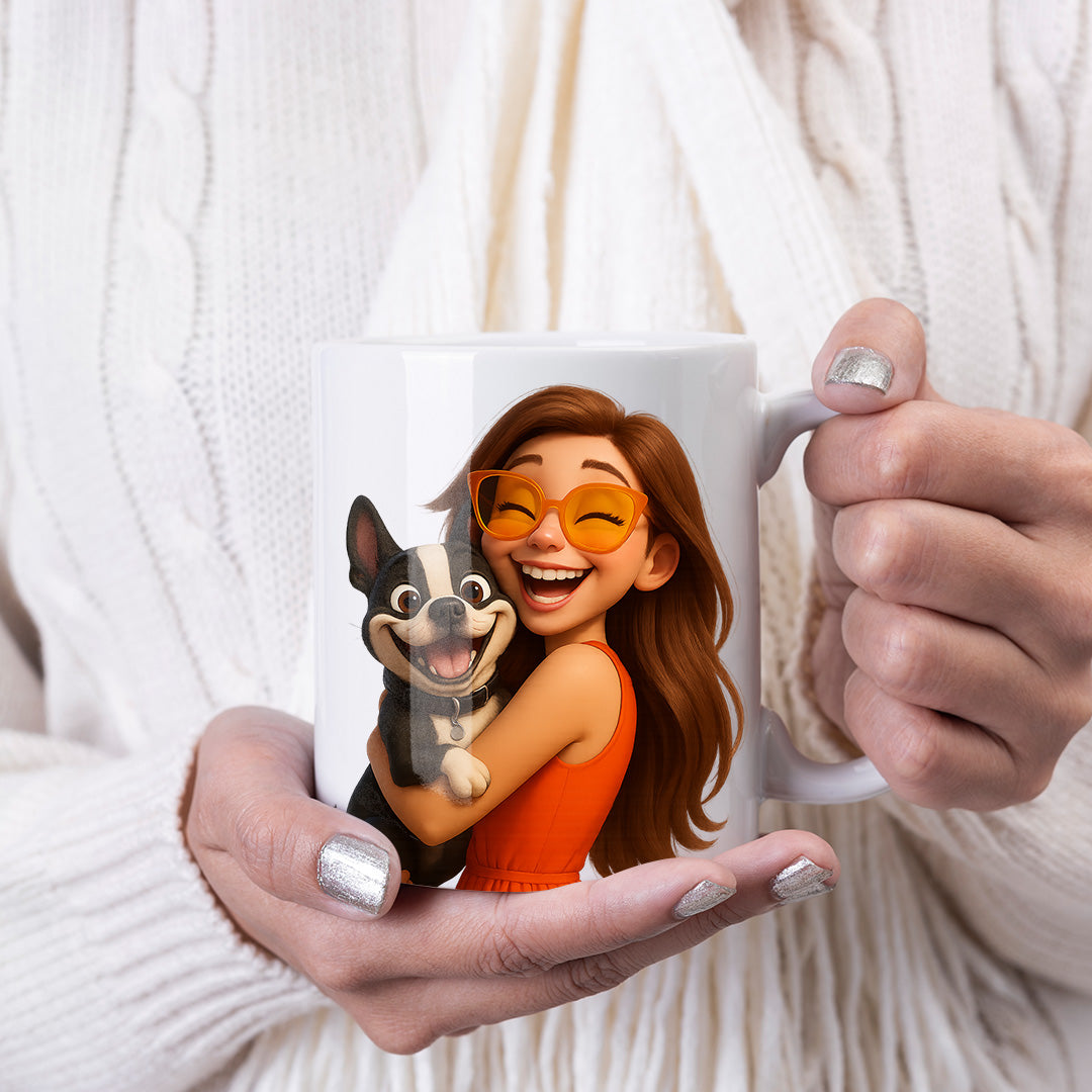 Taza estilo CARICATURA para Mascotas