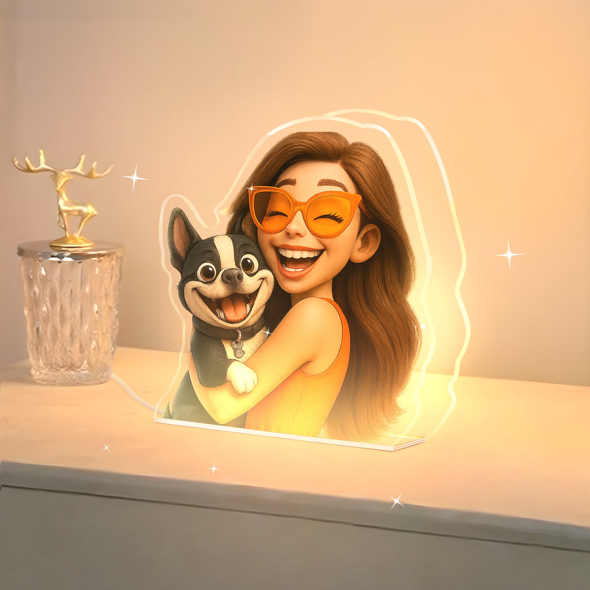 Lámpara CARICATURA Personalizada para Mascotas