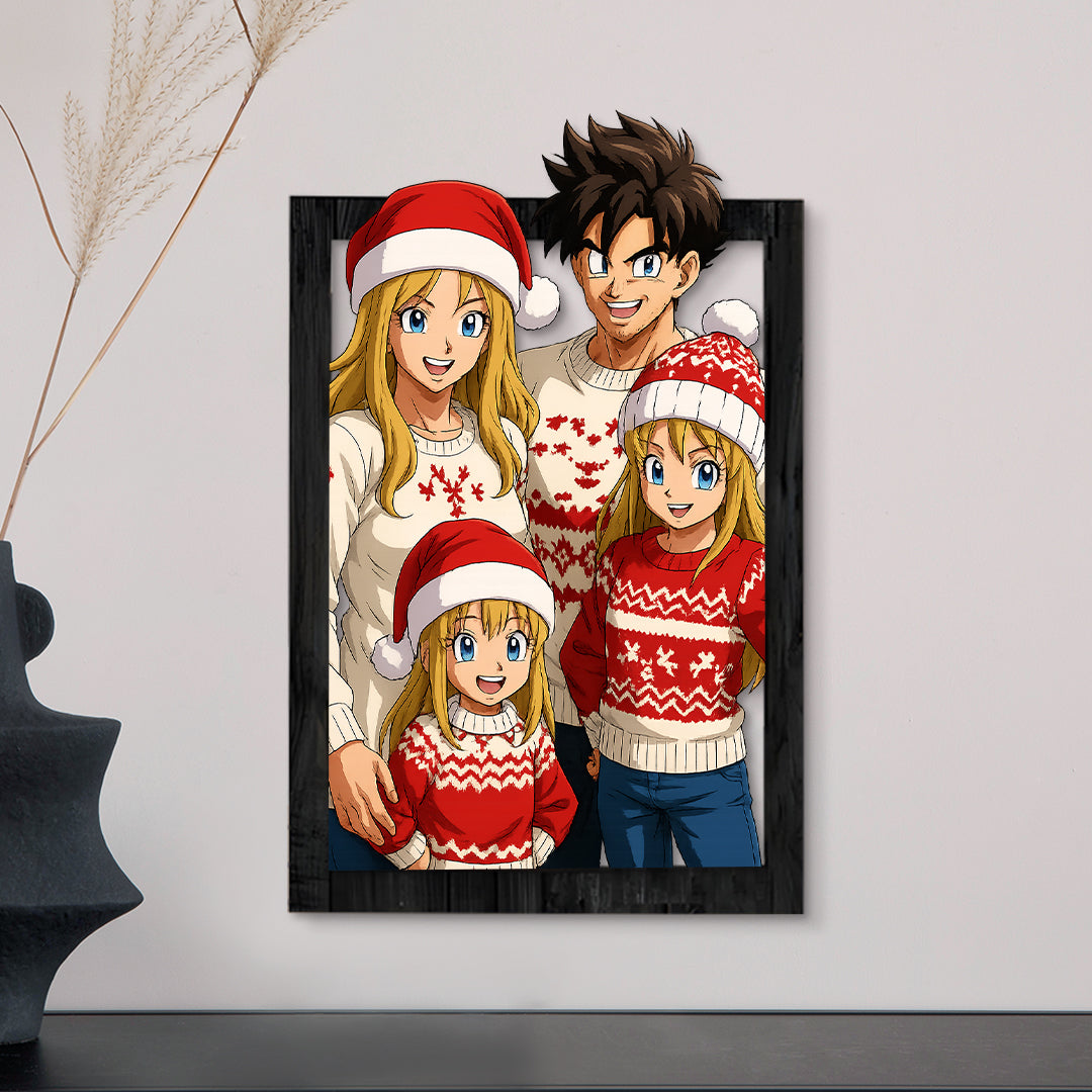 Cuadro dibujos animados DRAGONBALL para Navidad