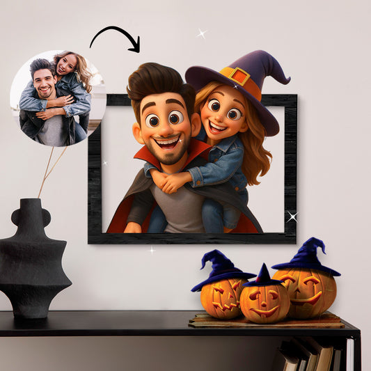 Cuadro dibujos animados CARICATURA para Halloween