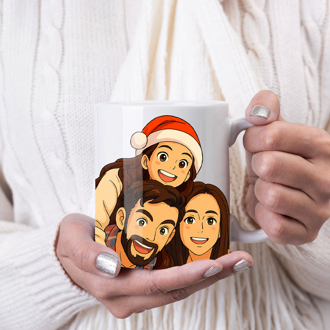 Taza estilo GHIBLI para Navidad