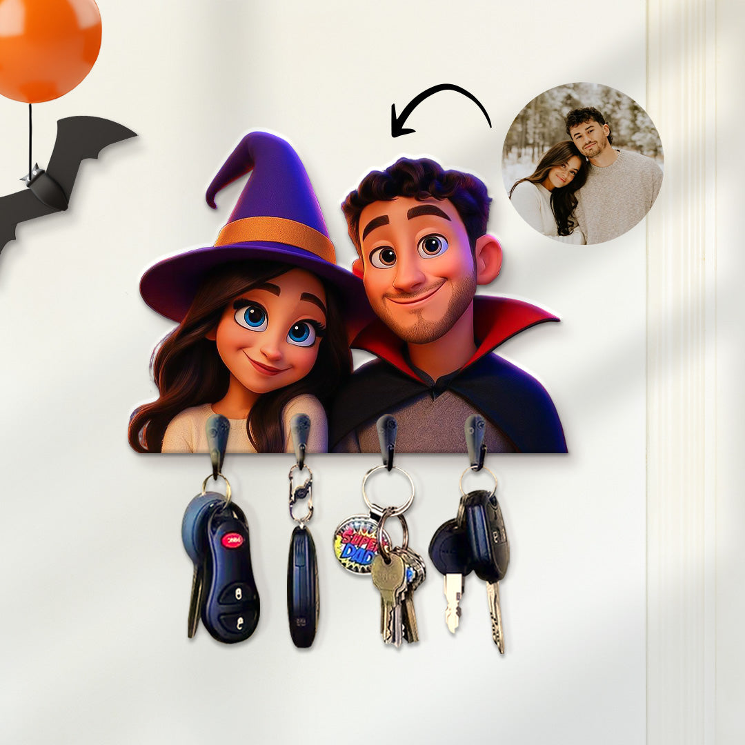 Portallaves estilo CARICATURA para Halloween