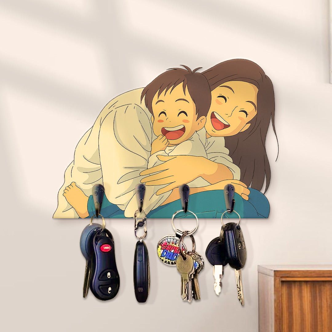 Portallaves estilo GHIBLI para Mamá