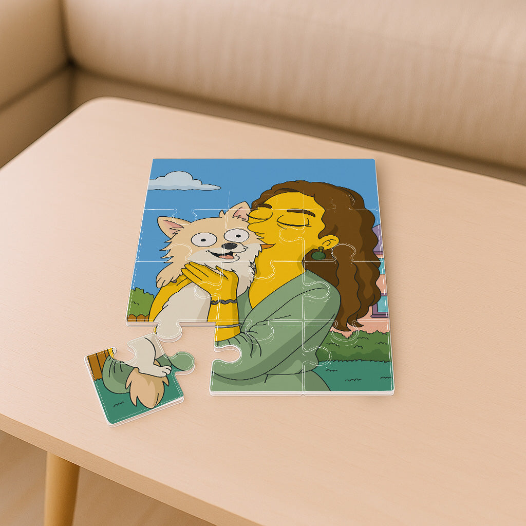 Puzzle estilo LOS SIMPSON para Mascotas