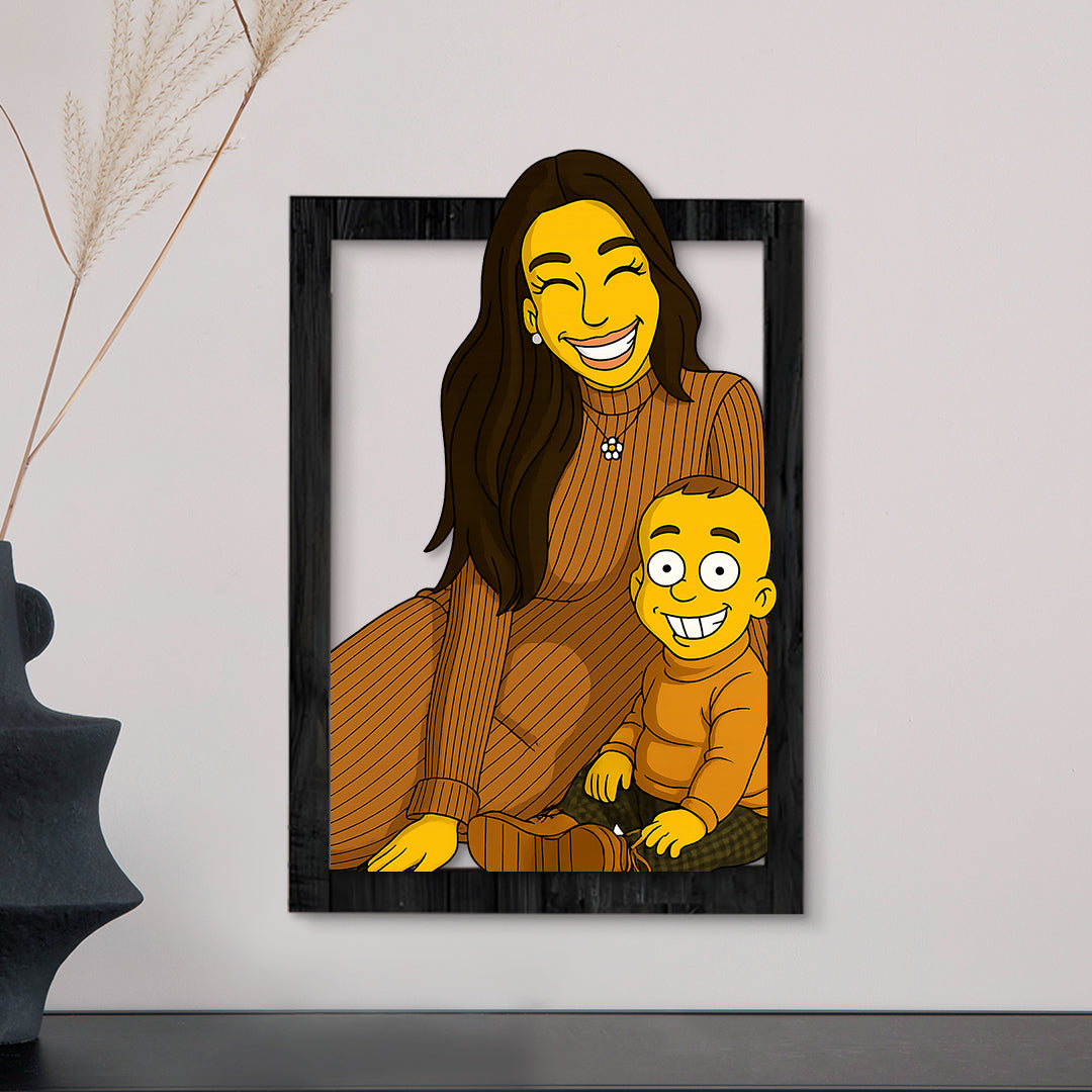 Cuadro dibujos animados LOS SIMPSON para Mamá