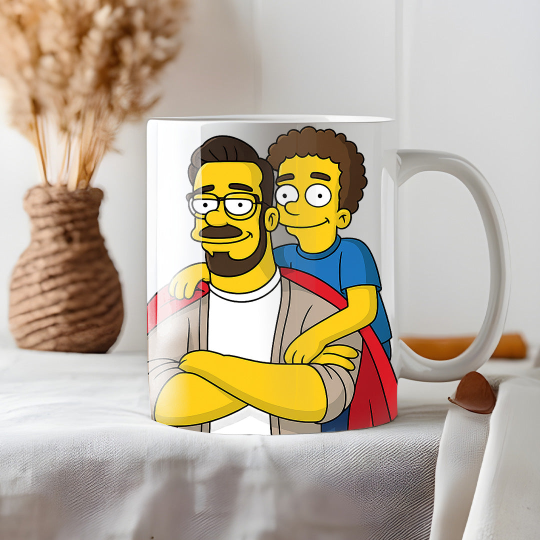 Taza estilo LOS SIMPSON para Papá