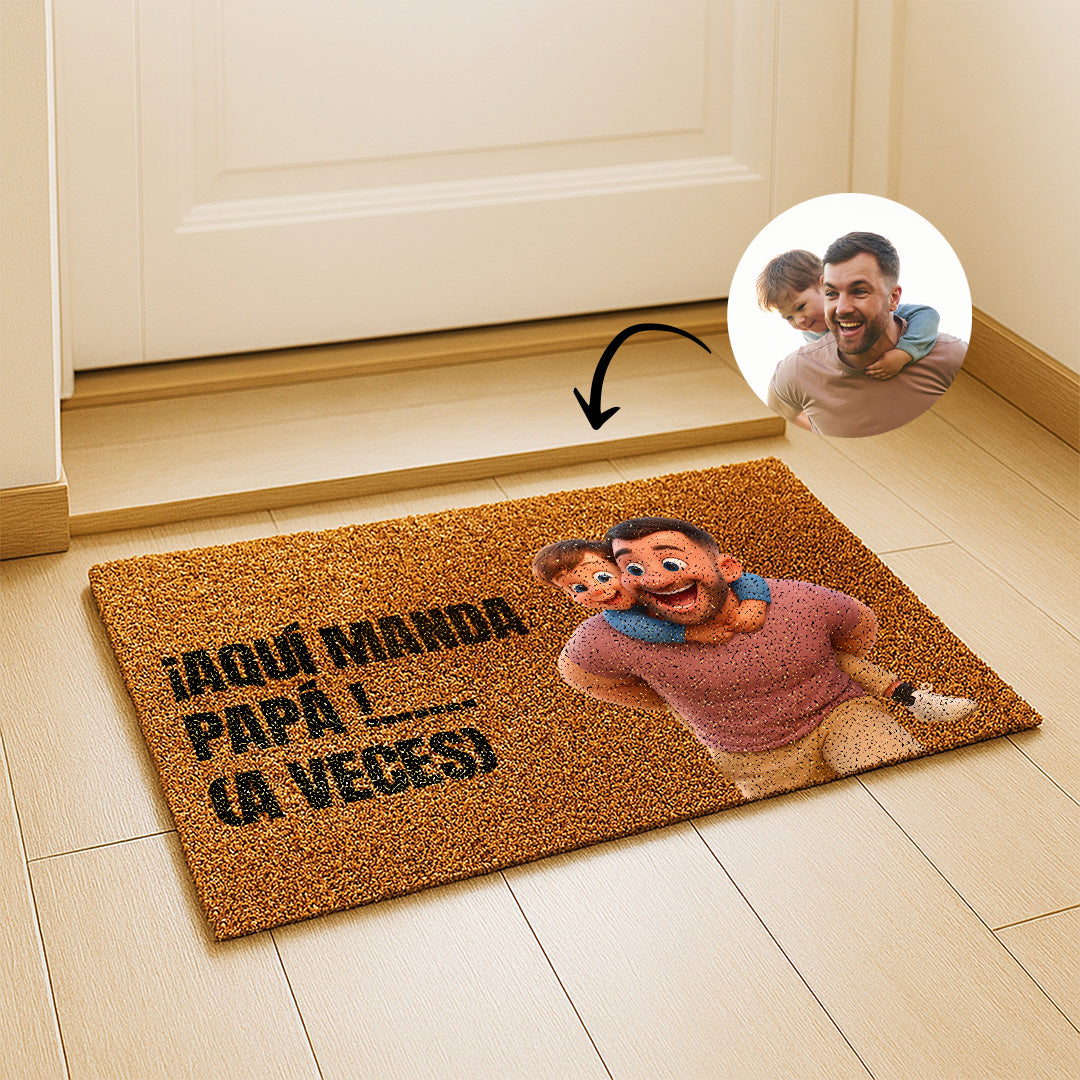 Felpudos estilo CARICATURA para Papá