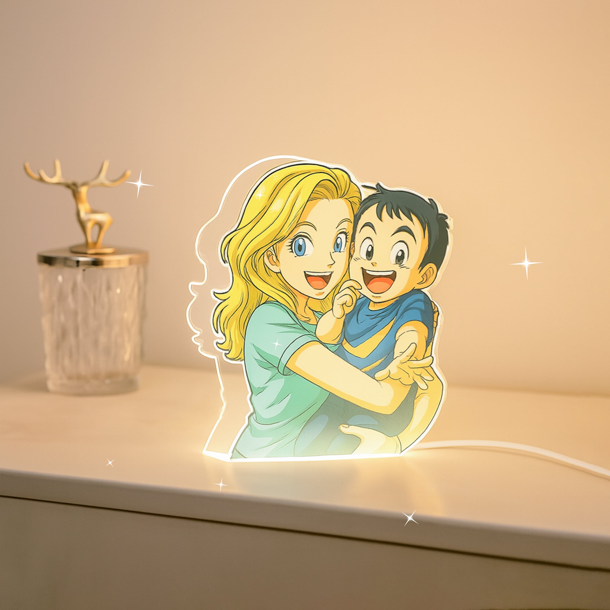 Lámpara DRAGONBALL Personalizada para Mamá