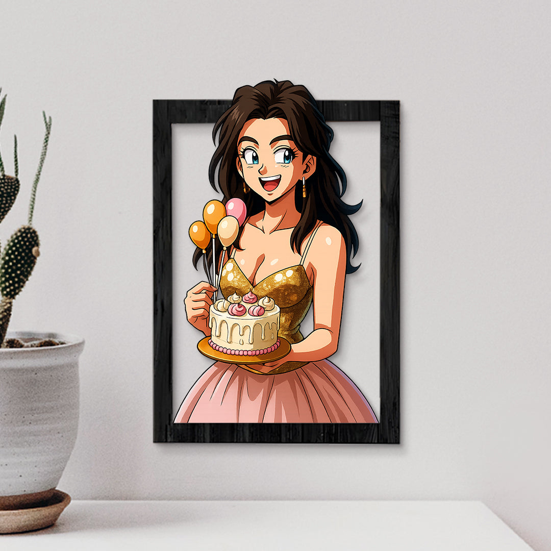 Cuadro dibujos animados DRAGONBALL para Cumpleaños