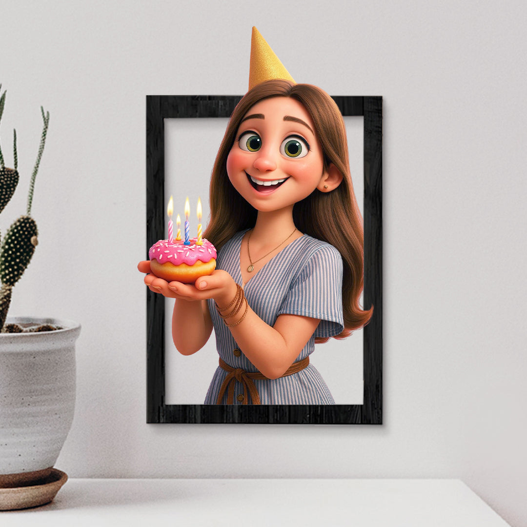 Cuadro dibujos animados CARICATURA para Cumpleaños