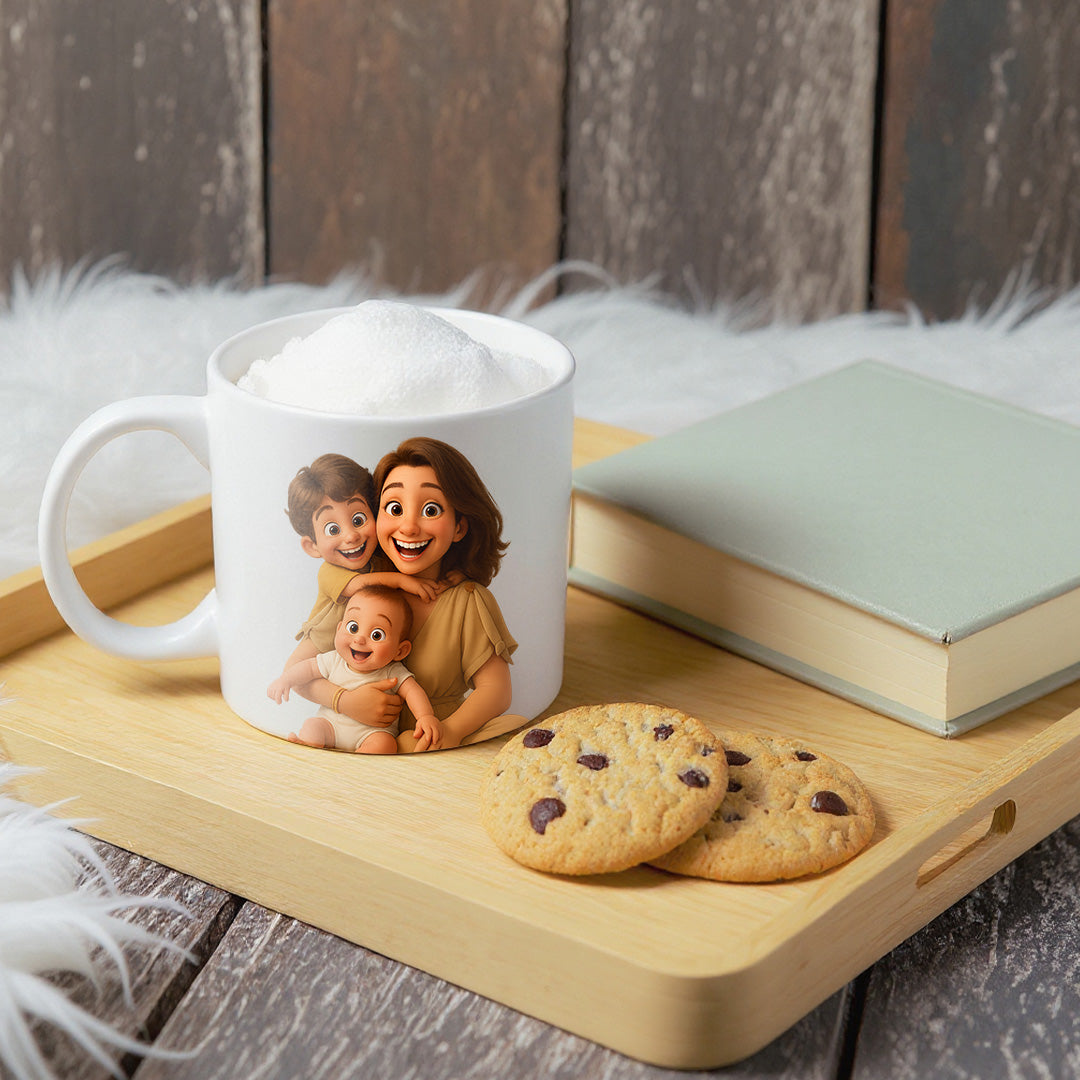 Taza estilo CARICATURA para Mamá