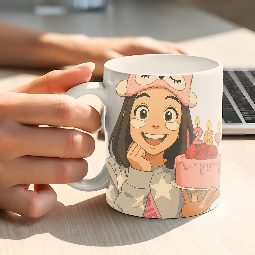 Taza estilo GHIBLI para Cumpleaños