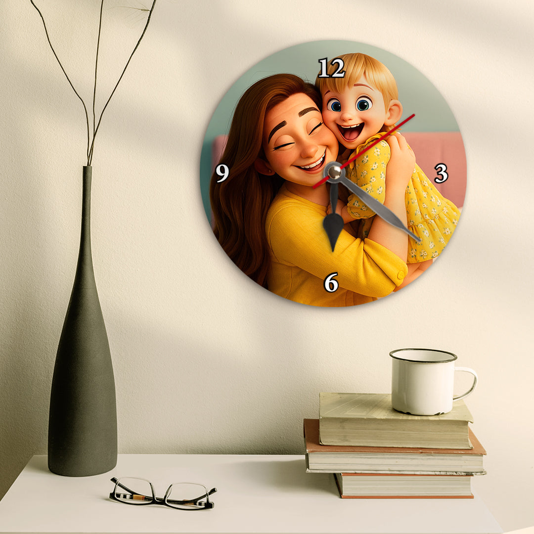 Reloj estilo CARICATURA para Mamá