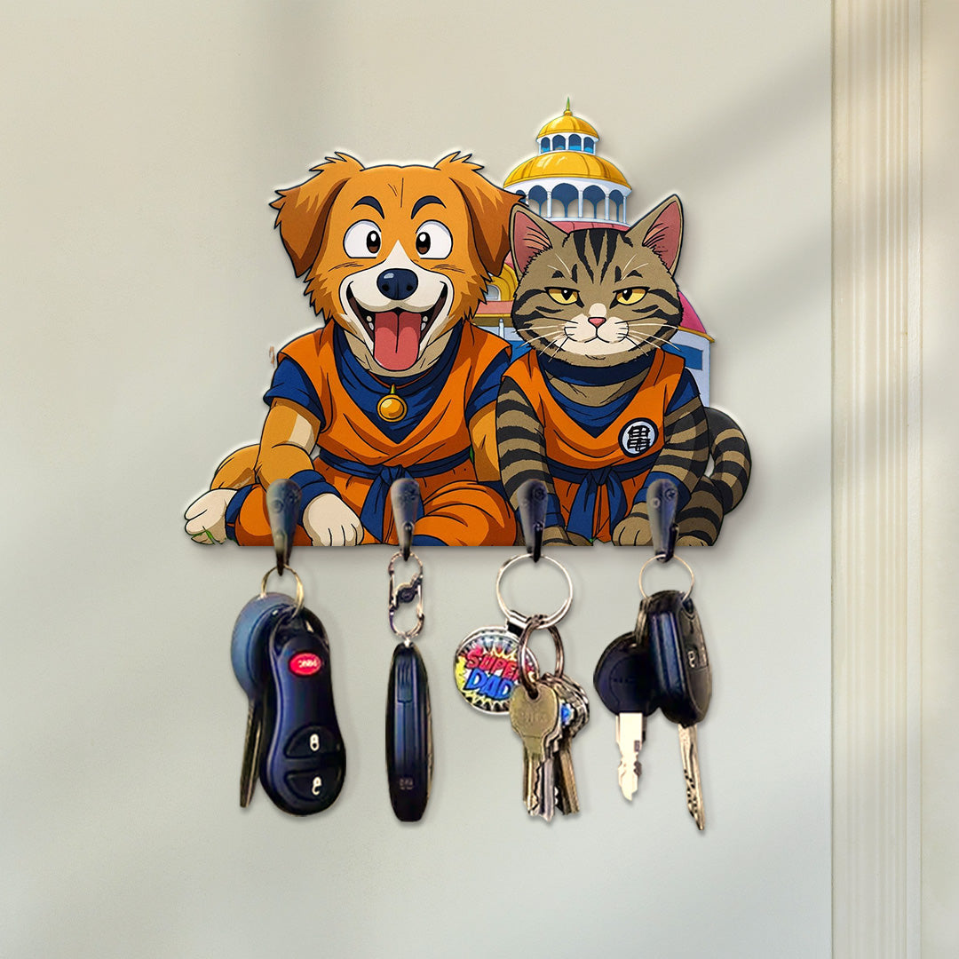 Portallaves estilo DRAGONBALL para Mascotas