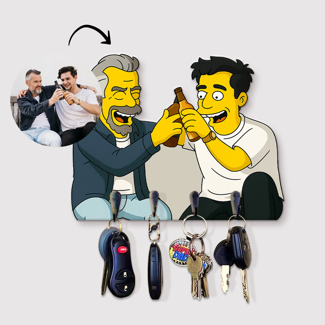 Portallaves estilo LOS SIMPSON para Papá
