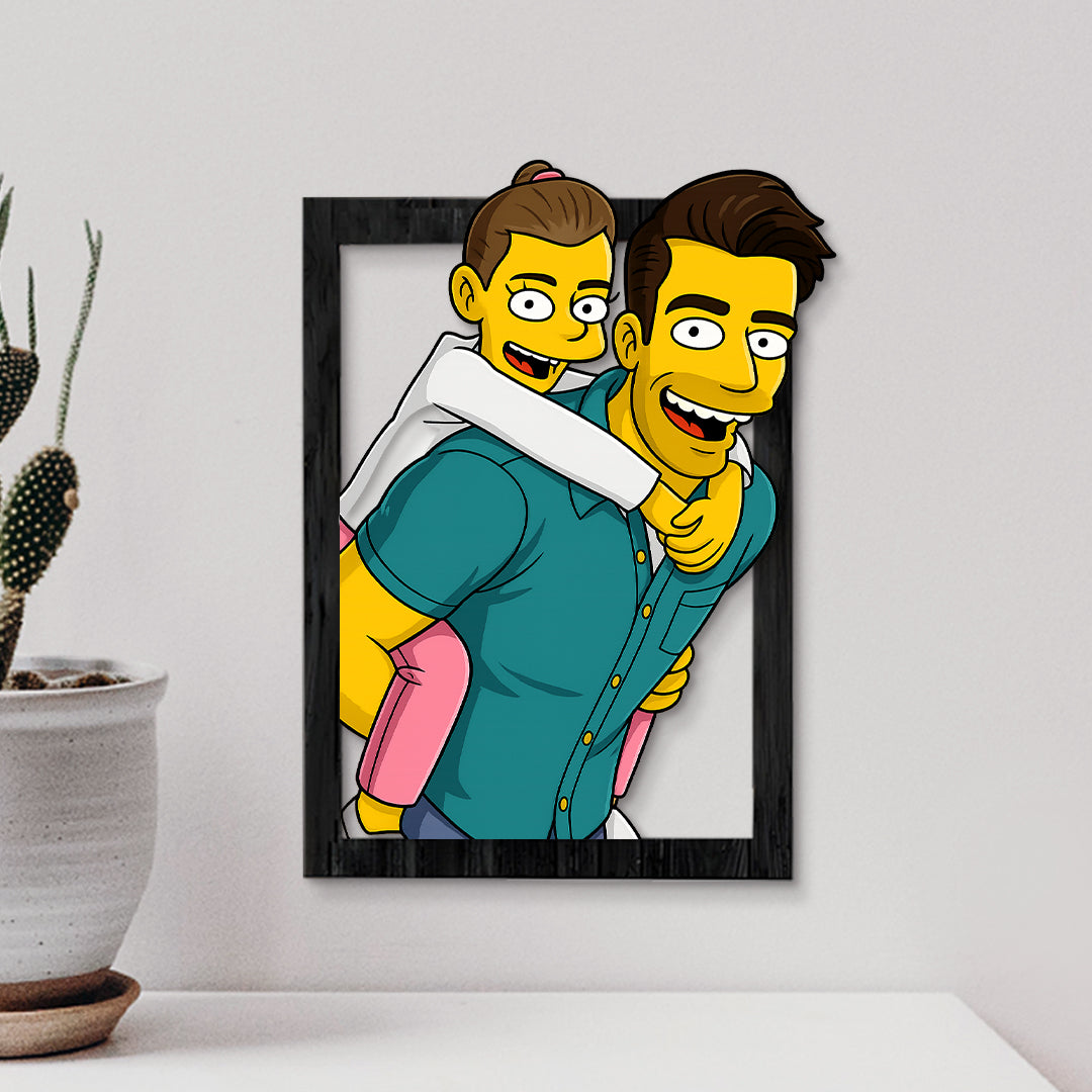 Cuadro dibujos animados LOS SIMPSON para Papá