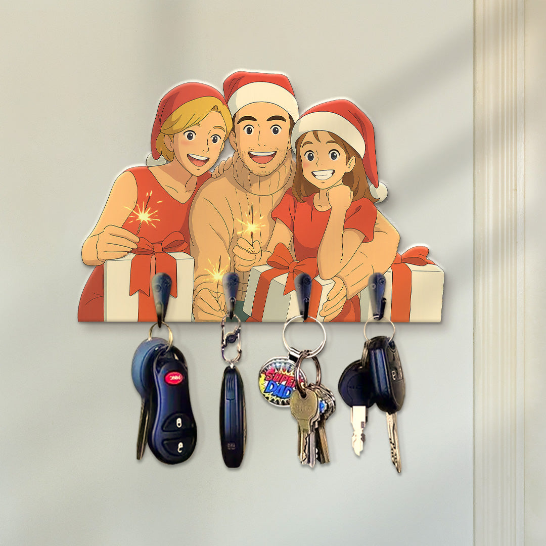 Portallaves estilo GHIBLI para Navidad