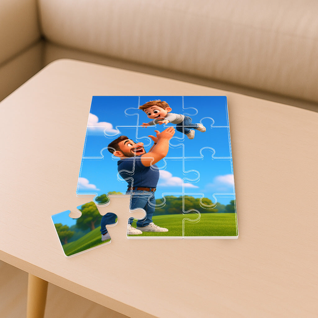 Puzzle estilo CARICATURA para Papá