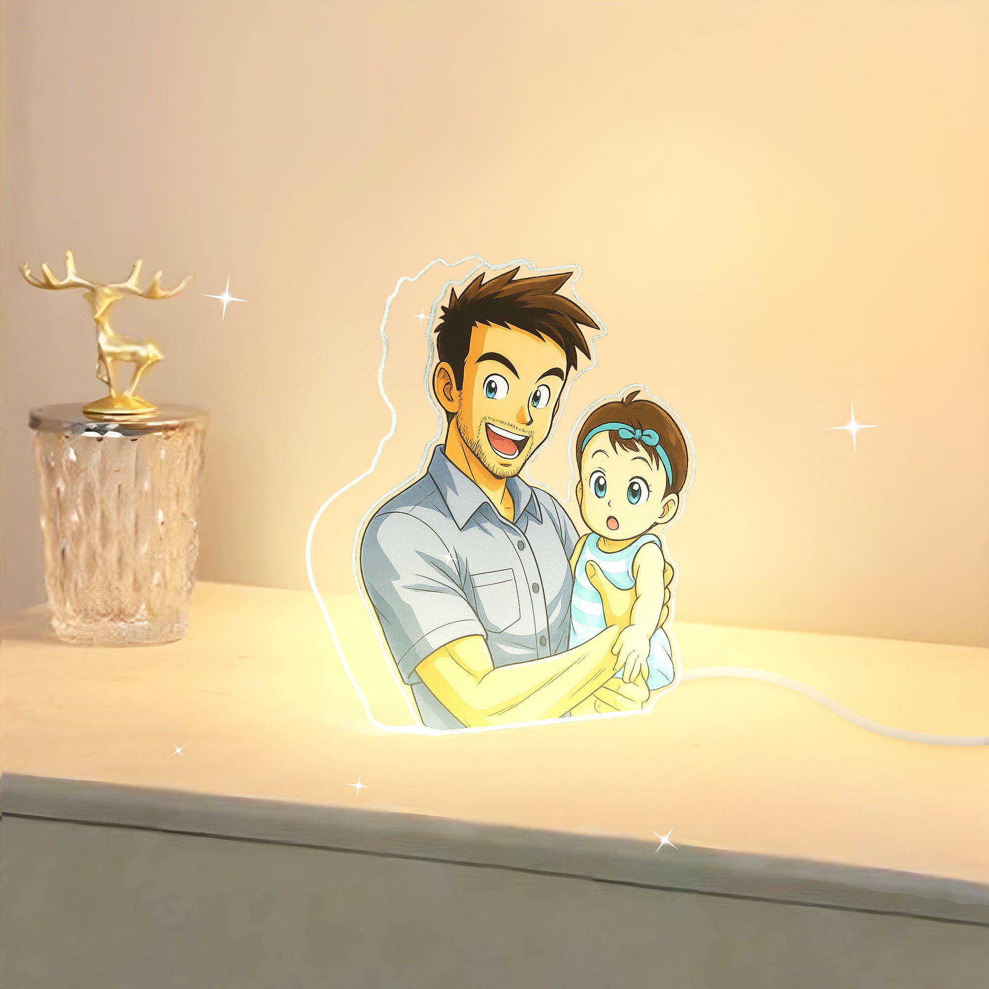 Lámpara DRAGONBALL Personalizada para Papá