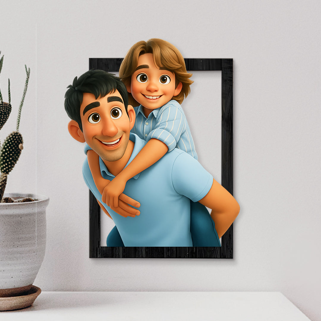 Cuadro dibujos animados CARICATURA para Papá