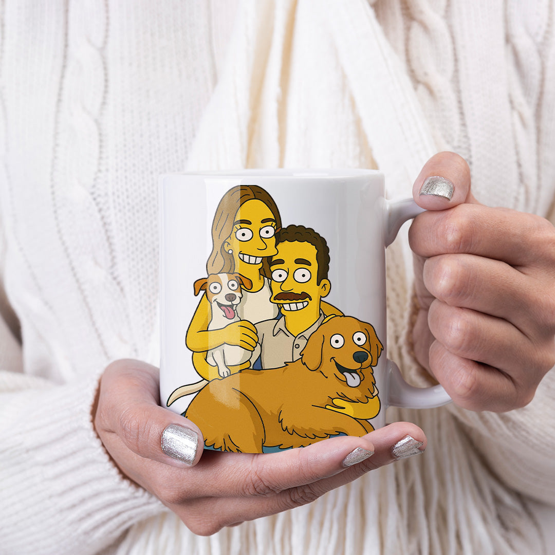 Taza estilo LOS SIMPSON para Mascotas