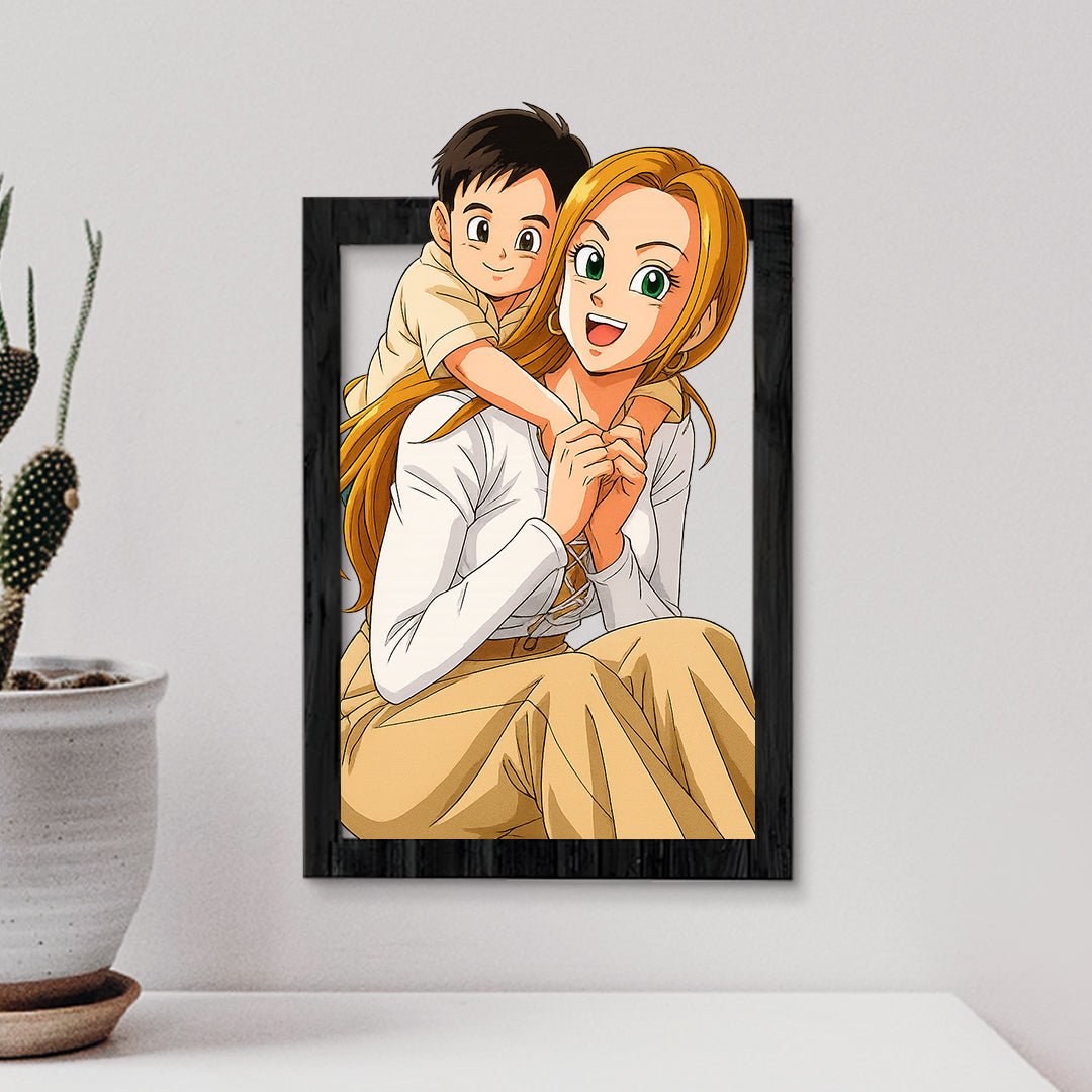 Cuadro dibujos animados DRAGONBALL para Mamá