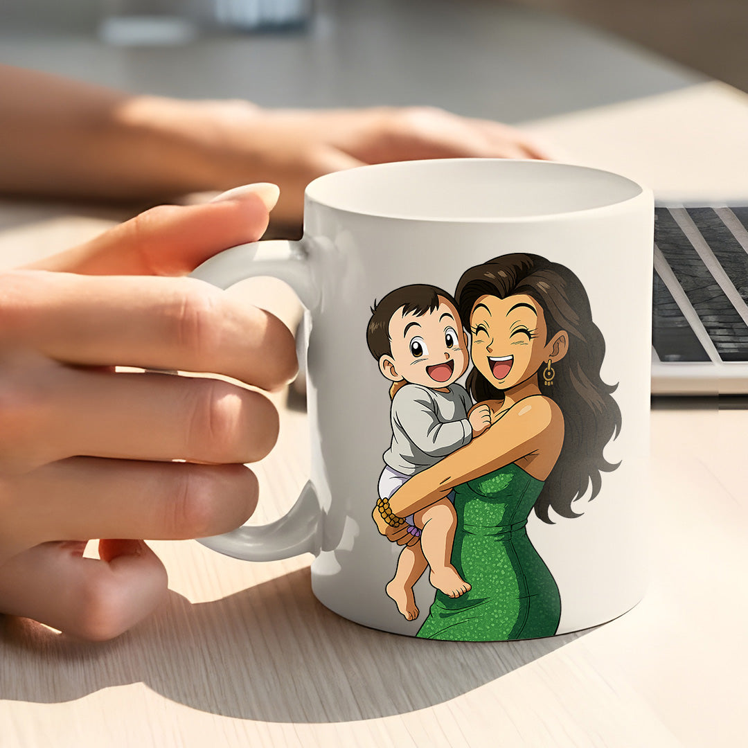Taza estilo DRAGONBALL para Mamá
