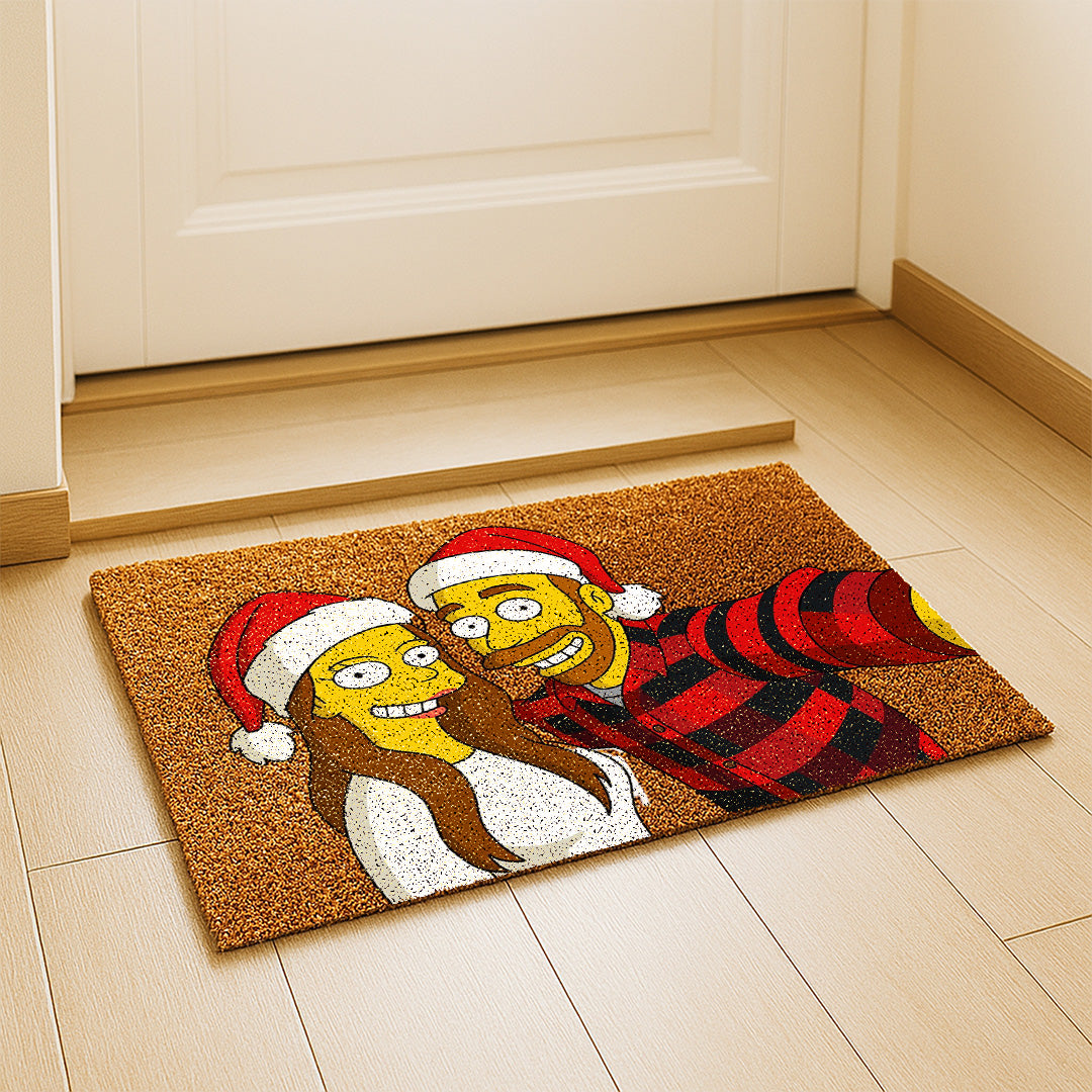 Felpudos estilo LOS SIMPSON para Navidad