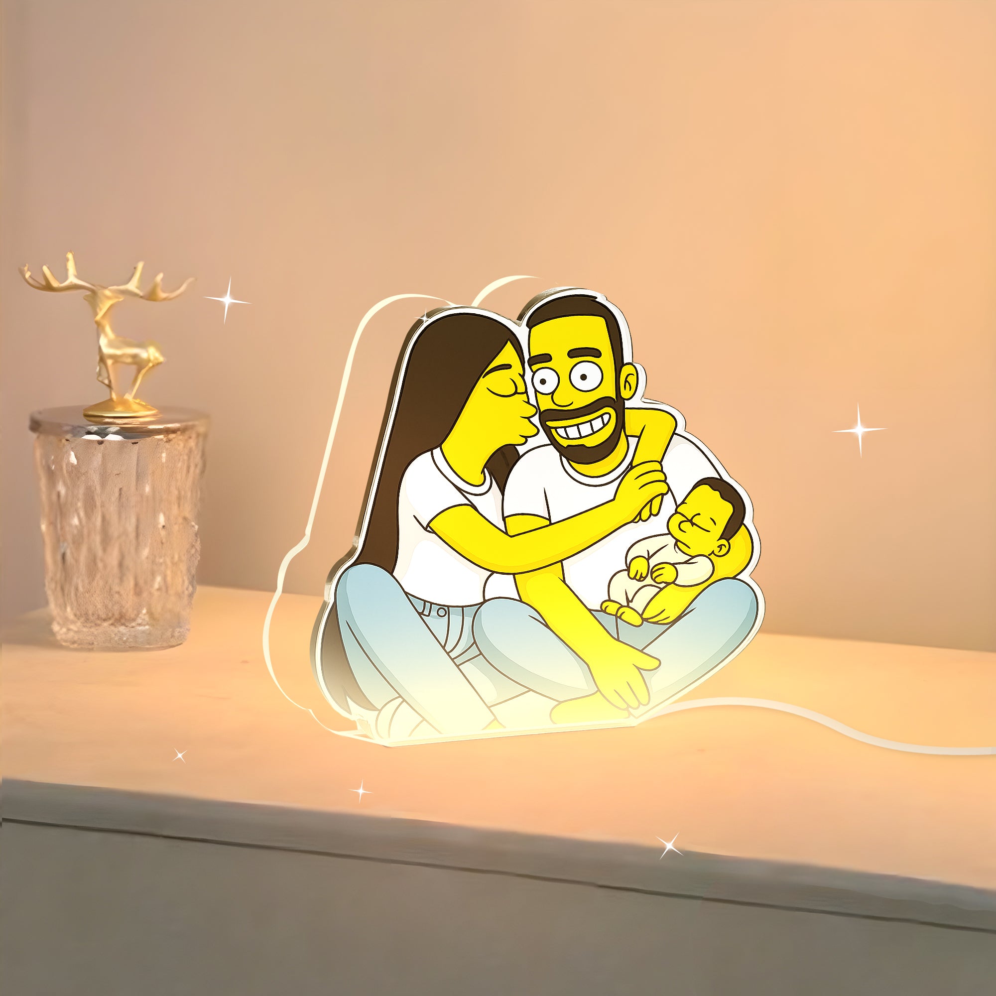 Lámpara LOS SIMPSON Personalizada para Papá