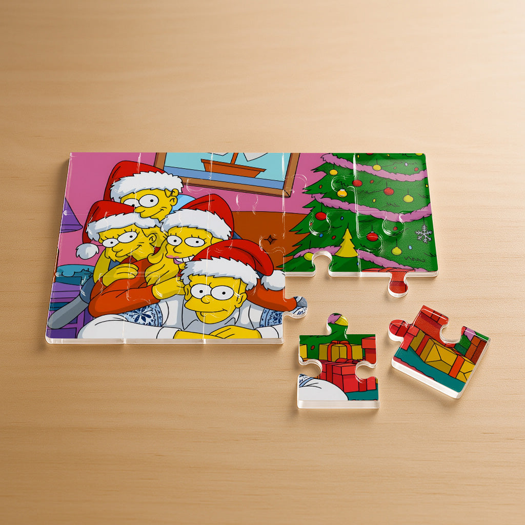 Puzzle estilo LOS SIMPSON para Navidad
