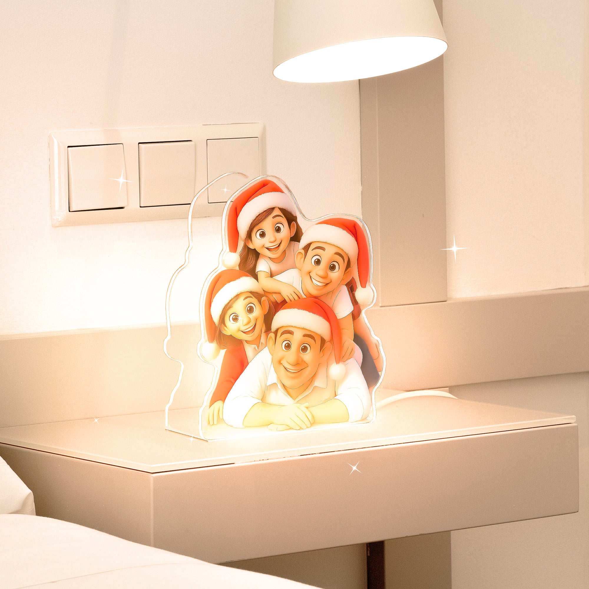 Lámpara CARICATURA Personalizada para Navidad