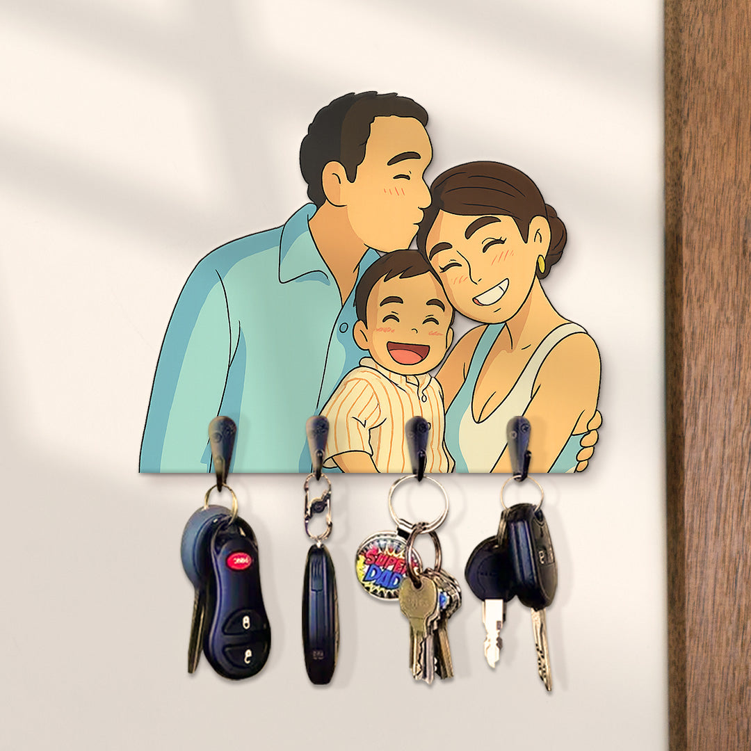 Portallaves estilo GHIBLI para Mamá