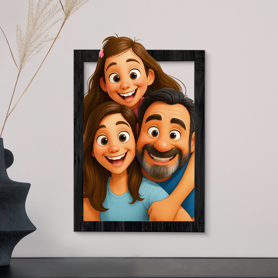 Cuadro dibujos animados CARICATURA para Papá