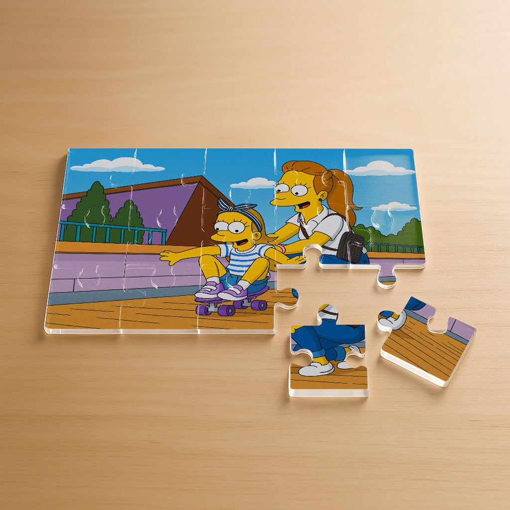 Puzzle estilo LOS SIMPSON para mamá