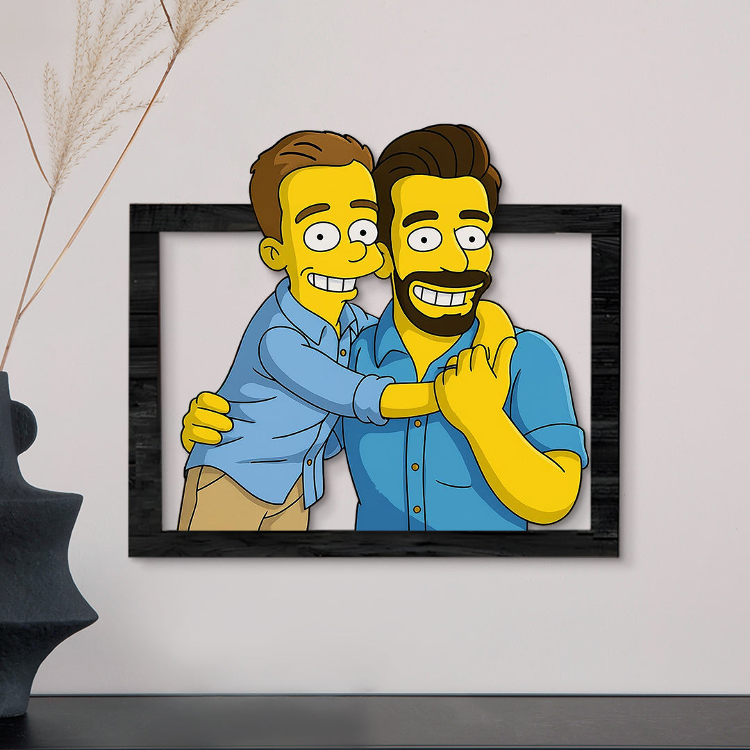 Cuadro dibujos animados LOS SIMPSON para Papá