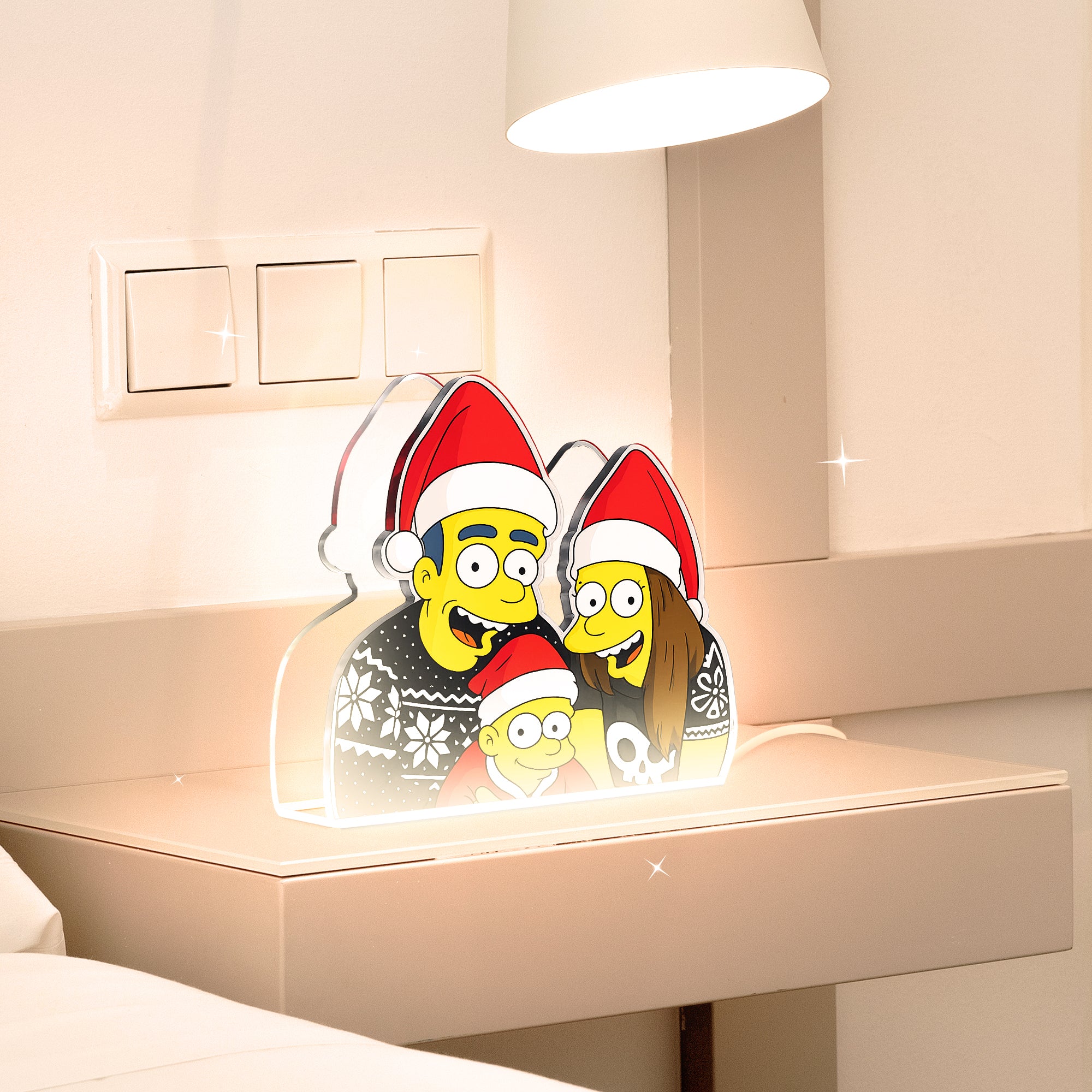 Lámpara LOS SIMPSON Personalizada para Navidad
