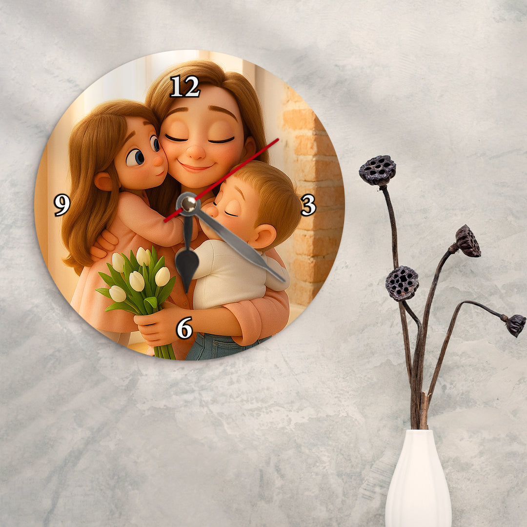 Reloj estilo CARICATURA para Mamá