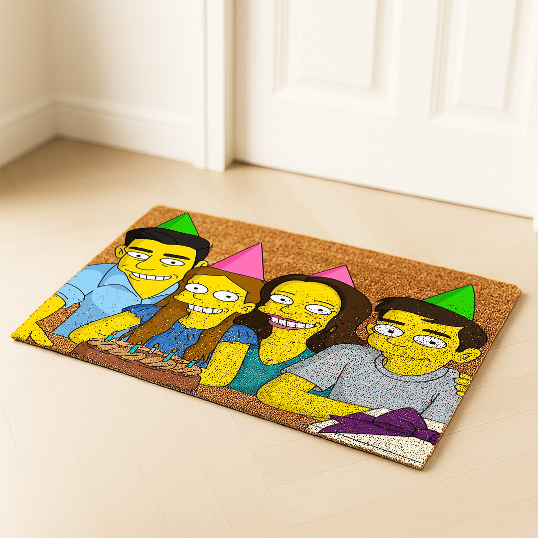 Felpudos estilo LOS SIMPSON para Cumpleaños