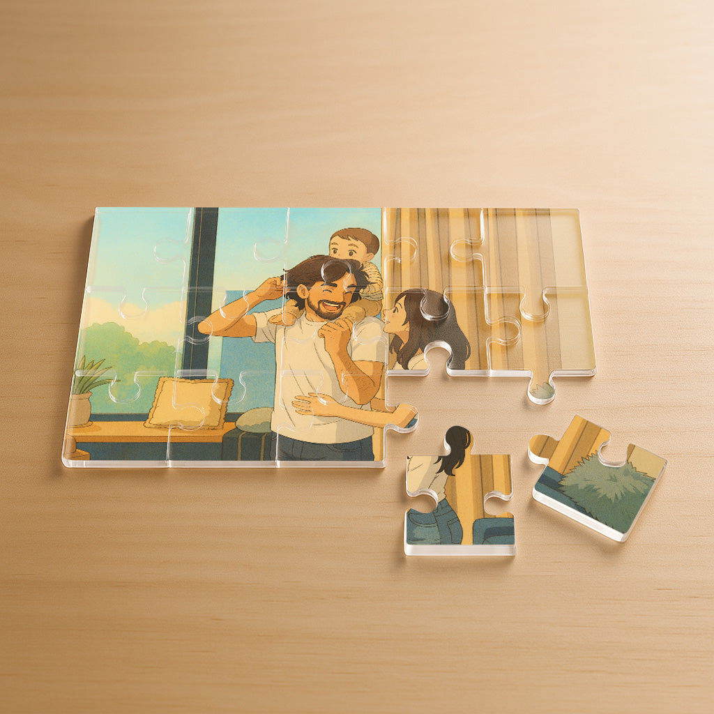 Puzzle estilo GHIBLI para Papá